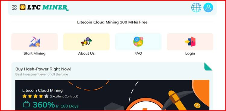 Мошеннический сайт ltcminer.zone – Отзывы, развод, платит или лохотрон? Мошенники Litecoin Cloud Mining