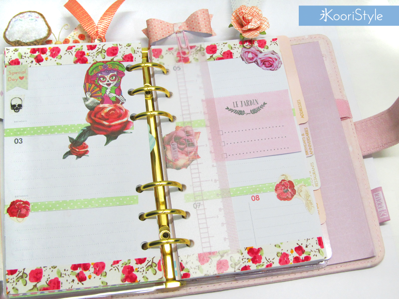 Kawaii, Cute, Koori Style, KooriStyle, Planner, Planning, Stationery, Deco, Decoration, Time Planner, Kikki K, Filofax, Washi, Deco, Tape, Monthly, Weekly, Journal, Agenda, Stickers, Medium, Live Bright, Ring Planner, Halloween, Day of the Dead, Dia de Muertos, Plan With Me, Set Up, プランナー, 플래너