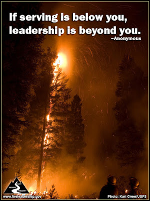 If serving is below you, leadership is beyond you. – Anonymous