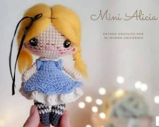 PATRON GRATIS ALICIA EN EL PAIS DE LAS MARAVILLAS AMIGURUMI 67882