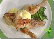 Galletto agli spinaci con salsa al limone