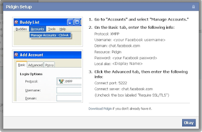 User Pingin as Facebook chat application for windows, Linux and Mac