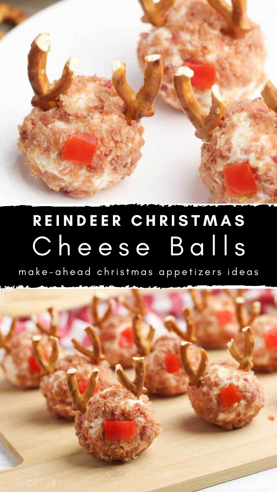 Reindeer Christmas Cheese Balls