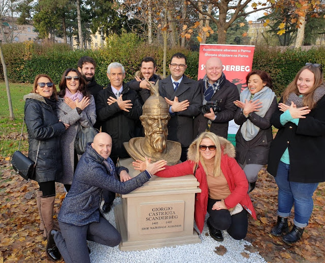 A bust of Gjergj Kastriot Skanderbeg Inaugurated in Parma 