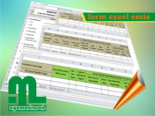 Form Excel Emis Semester Genap Tahun Pelajaran  Download Form Excel Emis Semester Genap 2016/2016 RA MI MTs MA