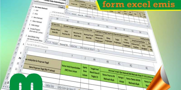 Download Form Excel Emis Semester Genap 2016/2016 RA MI MTs MA