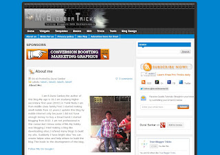 My Blogger Tricks Blogger Template V 1.0