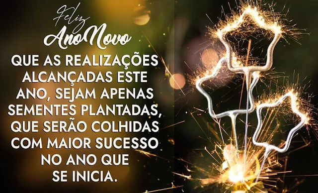 Mensagem para Desejar Feliz Ano Novo, Realização e Sucesso