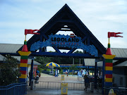 The brick pylons here were not present when the water park first opened.