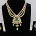 Stylish multi layered diamond necklace set