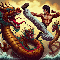 Bruce Lee the dragon