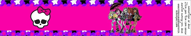 Monster High: Etiquetas para Imprimir Gratis. 