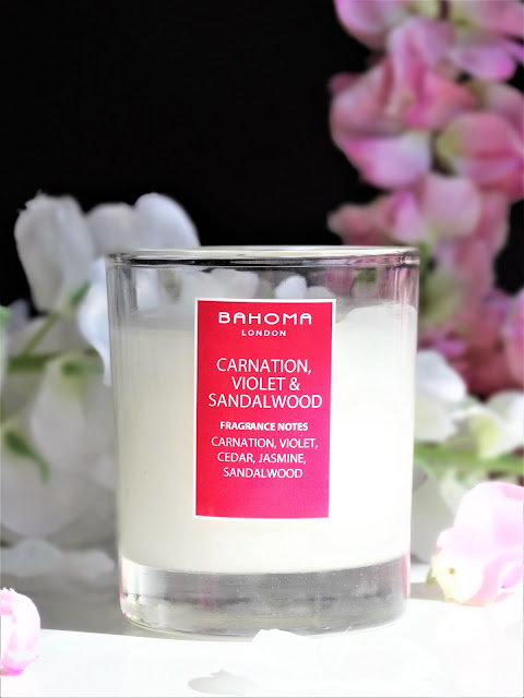 avis bougie bahoma, avis carnation violet sandalwood bahoma, carnation violet sandalwood bahoma candle review