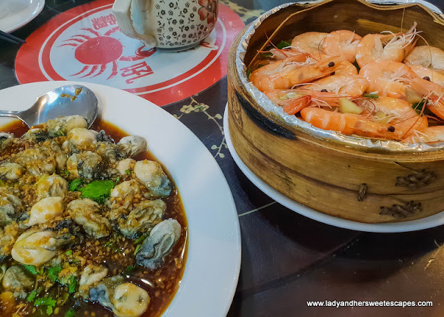 seafood lunch in Yehliu