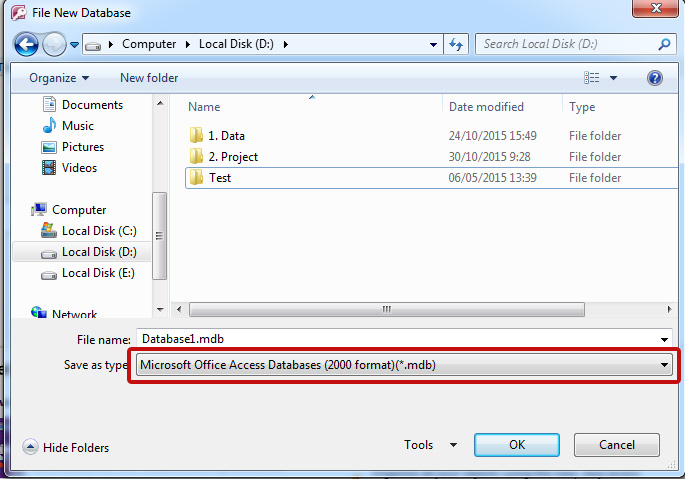 Cara Membuat Database Access .mdb