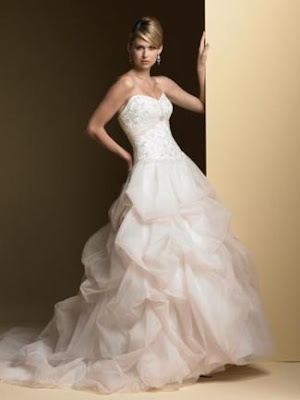 Mon Cheri wedding dresses, strapless dress, wedding gown