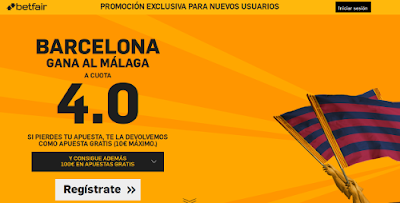 betfair Barcelona gana Malaga supercuota 4 Liga España 29 agosto