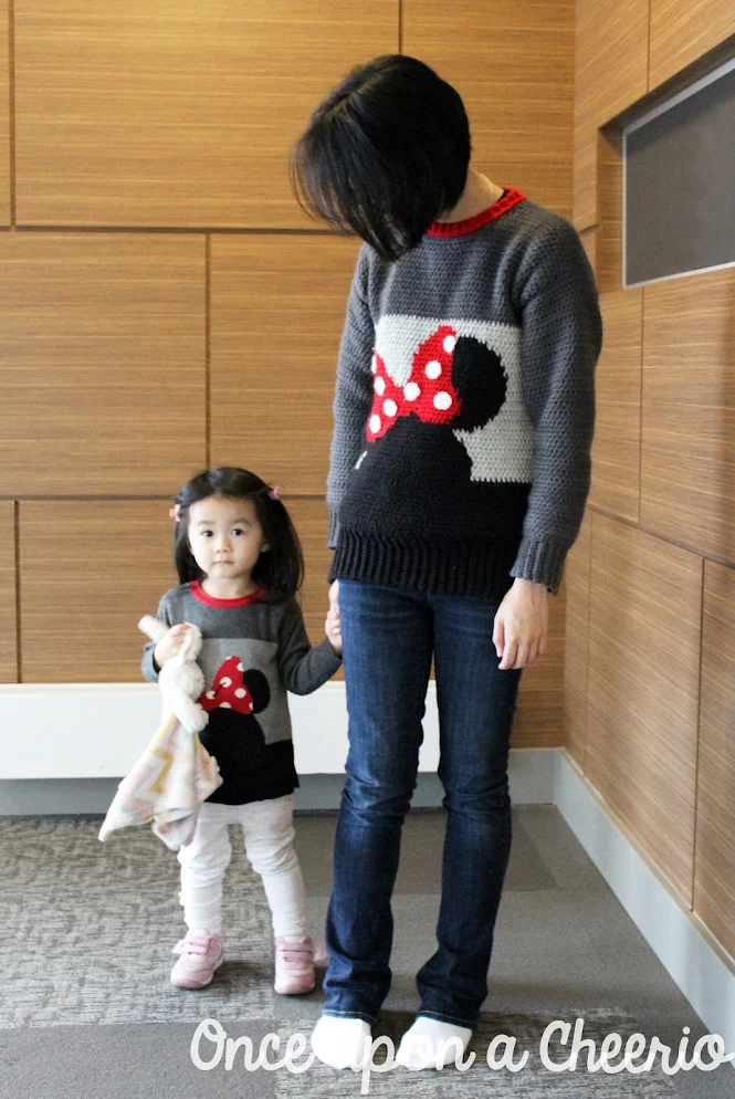 Minnie Mouse Sweater FREE Crochet Pattern