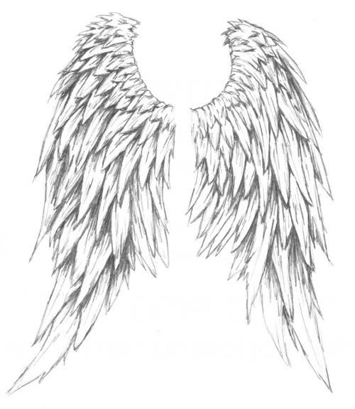 Glamorous Angel Wings Tattoos