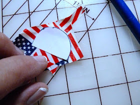 Patriotic duct tape long stem rose