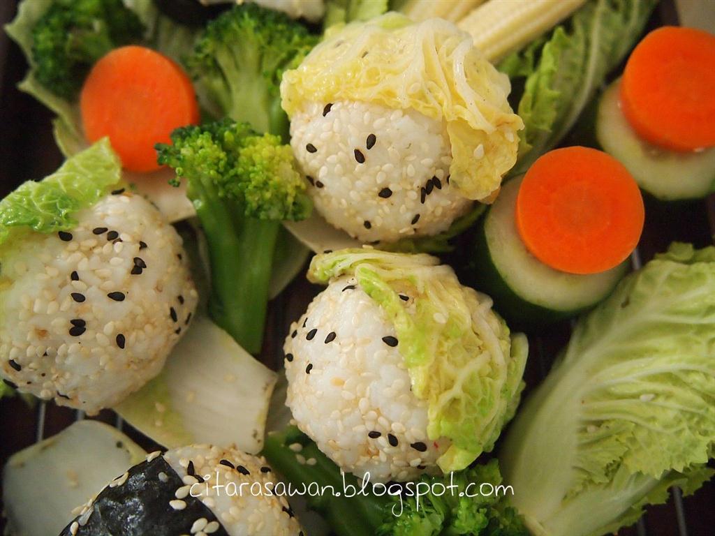 Bebola Nasi Onigiri / Onigiri Japanese Rice Ball ~ Resepi 