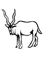 Wild Antelope Kids Coloring Sheet Printable 