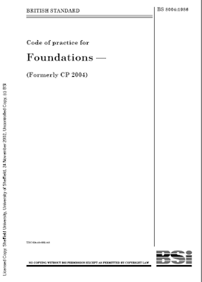 الكود البريطاني للاساسات Foundations BS – 8004