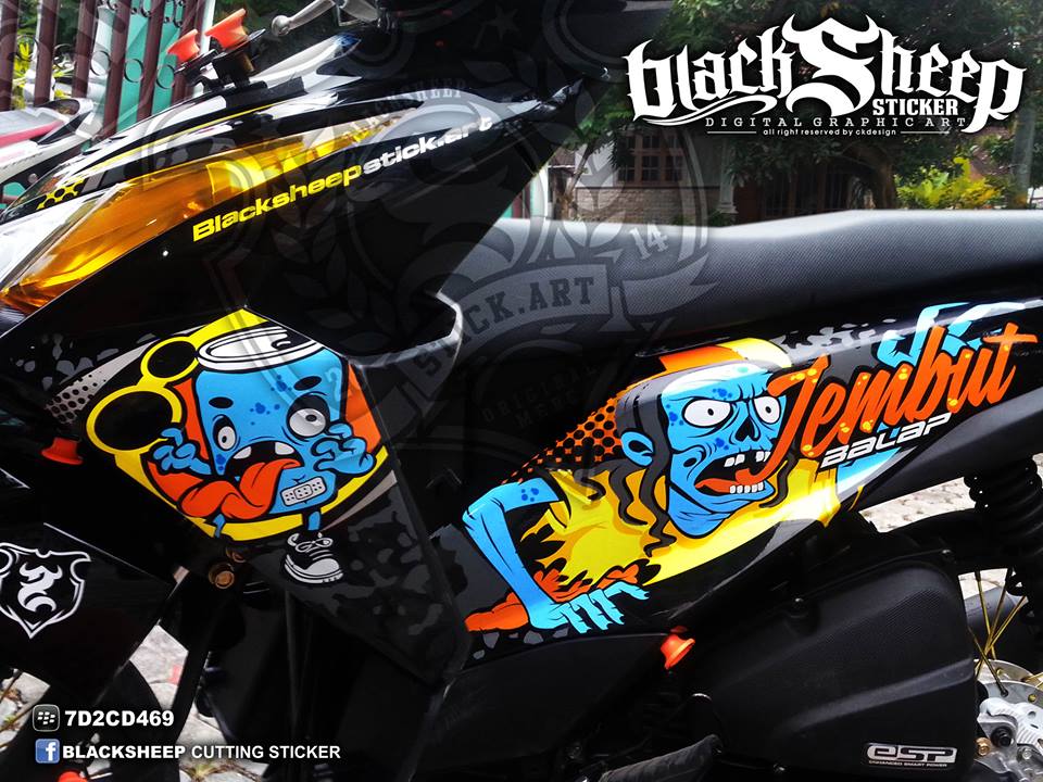 Honda beat zombie  BlackSheep sticker