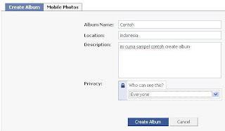 create album facebook