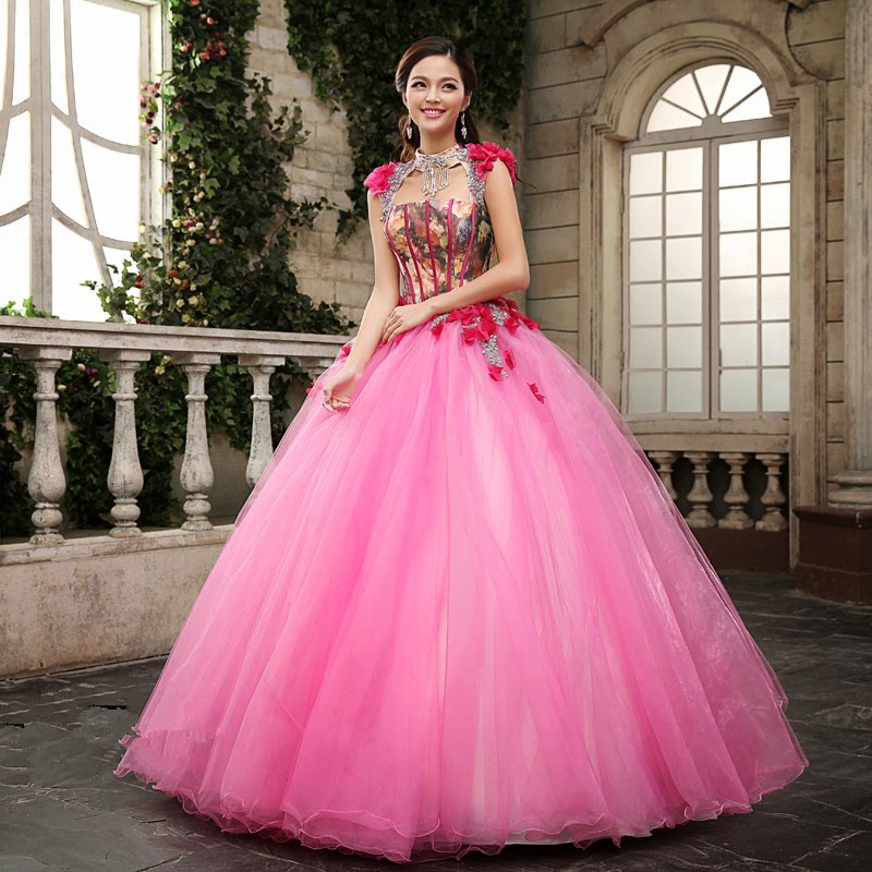 Pre Wedding  Photography Pink Ball Gown My Gown Dress 