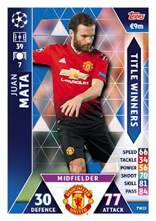 Match Attax UEFA Champions League 2018 2019 Manchester United FC Set