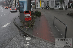 Barmbeker Straße - Radwegwinterdeko