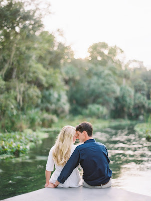 just engaged at the lake