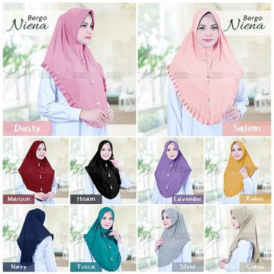 Jilbab Khimar Tali Belakang