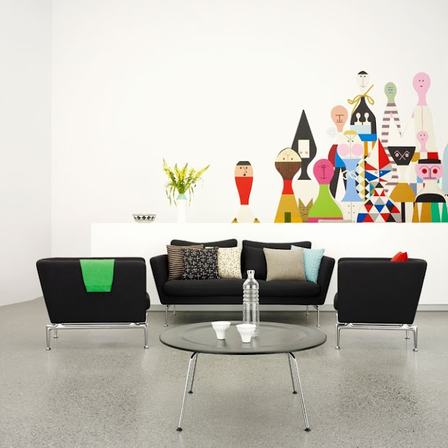 Modern sofa beautiful colored contemporary forms-8