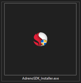 The installer executable as shown in Windows Explorer dark theme.