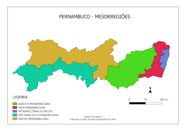 Resultado de imagem para MESORREGIÃ•ES DE PERNAMBUCO