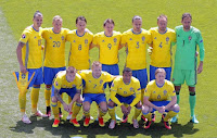 SELECCIÓN DE SUECIA - Temporada 2015-16 - Ibrahimovic, Guidetti, Ekdal, Kallstrom, E. Johansson, Granqvist, Isaksson; Lindelof, S. Larsson, M. Olsson y Forsberg - ITALIA 1 (Éder) SUECIA 0 - 17/06/2016 - Eurocopa de Francia 2016, Grupo E - Toulouse, Francia, Stade de Toulouse