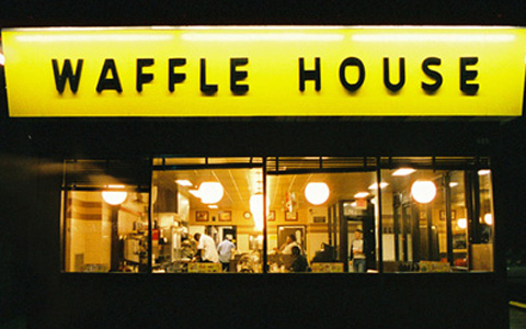 waffle house sign. proclaims quot;WAFFLE HOUSEquot;