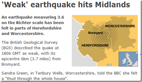 sonic earthquake