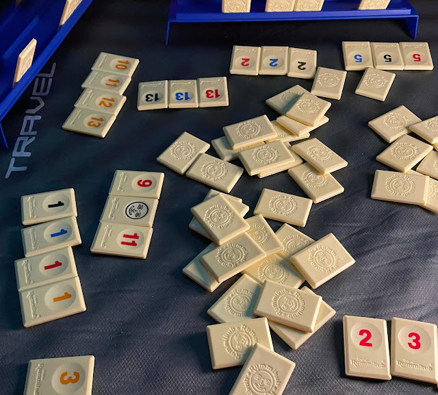 camping board game rummikub