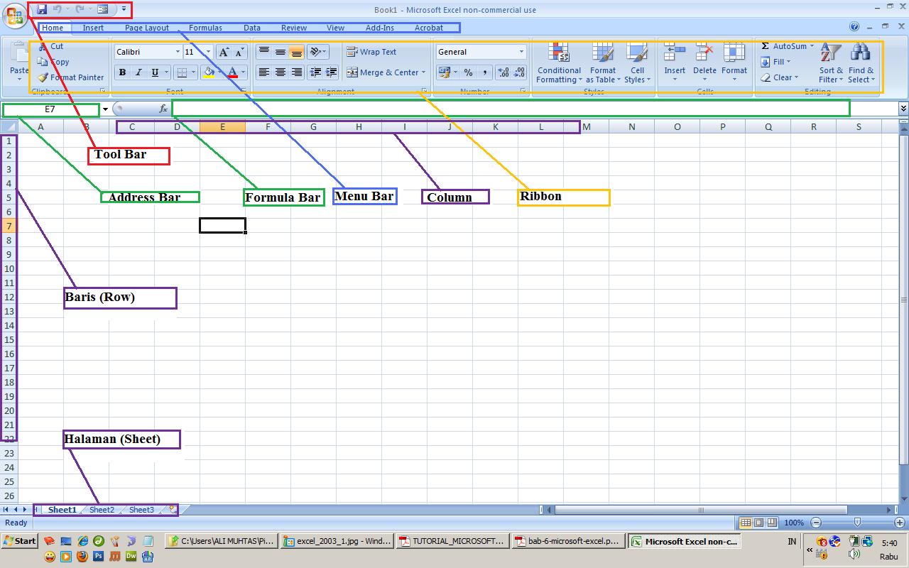 MENGENAL MICROSOFT EXCEL 2007 ~ Bloglieken