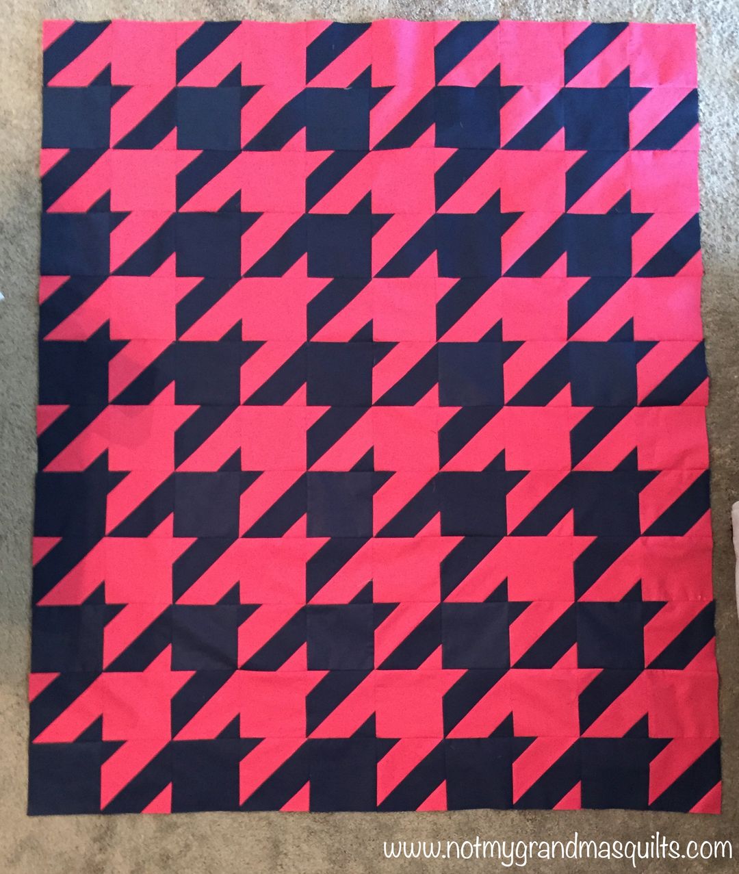 Houndstooth Quilt Block Tutorial