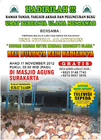 habib novel, launching, buku, umat bertanya ulama menjawab, ikut ulama