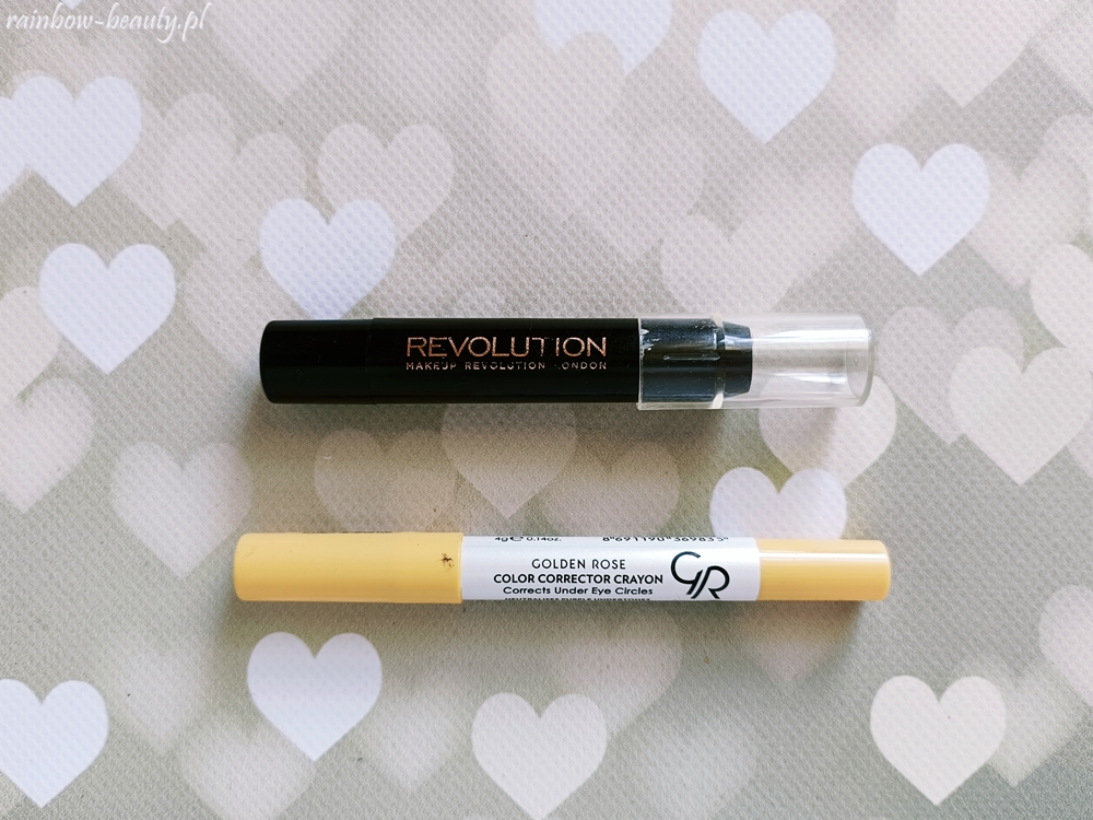 Makeup Revolution London korektor w sztyfcie Golden Rose Color Corrector Crayon żółty korektor kamuflujący cienie pod oczami