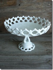 westmoreland glass milk glass compote