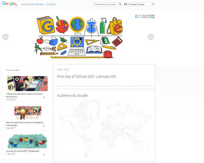 Google Doodle Retour en classe 2021