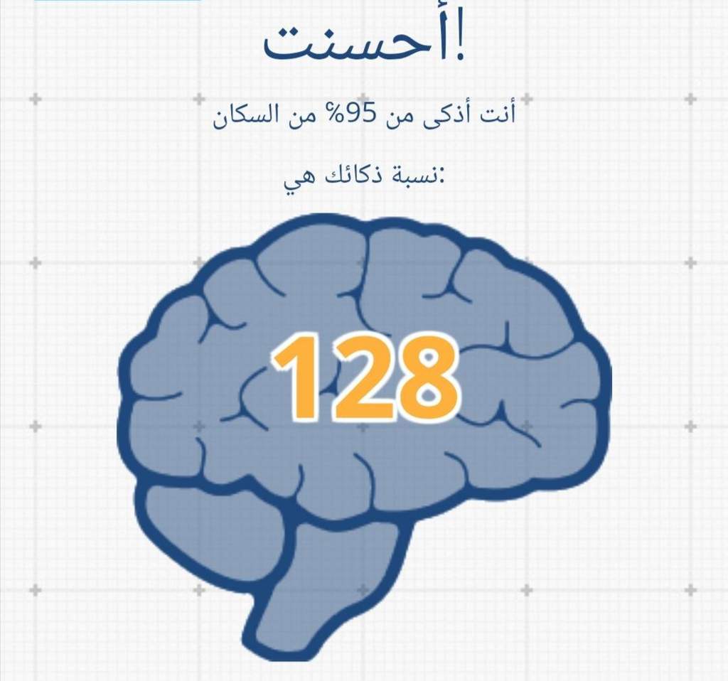 نسبة ذكائي في الإختبار السريع للذكاء هي132! فما هي نسبتك أنت