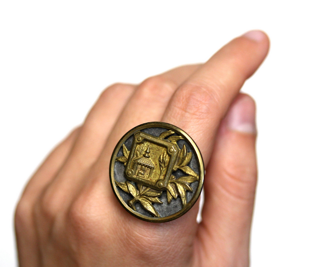 Antique Buddha Ring #1800s #jewelry #buddha #buddhist #ring 