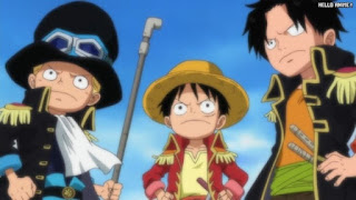 ワンピースアニメ 498話 幼少期 エース サボ ルフィ ACE LUFFY SABO | ONE PIECE Episode 498 ASL